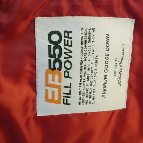Eddie Bauer Yukon 550 premium goose down vest.  Medium.  Lined wool blend tweed - Picture 8 of 17